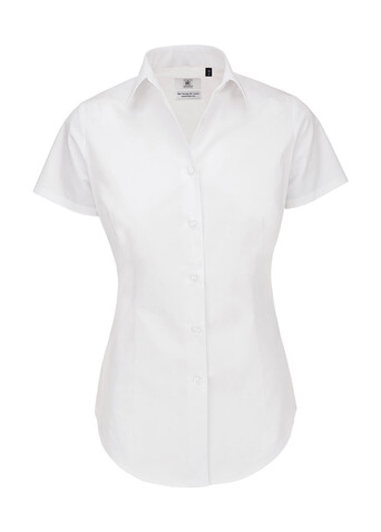 B &amp; C Ladies` Heritage Poplin Shirt - SWP44, White, 3XL bedrucken, Art.-Nr. 715420008