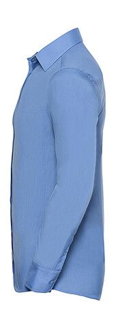 Russell Europe Tailored Poplin Shirt LS, Corporate Blue, 2XL bedrucken, Art.-Nr. 717002337