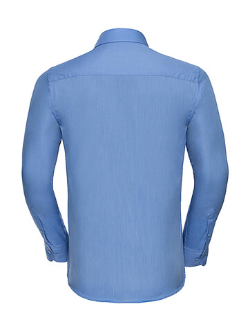 Russell Europe Tailored Poplin Shirt LS, Corporate Blue, 2XL bedrucken, Art.-Nr. 717002337