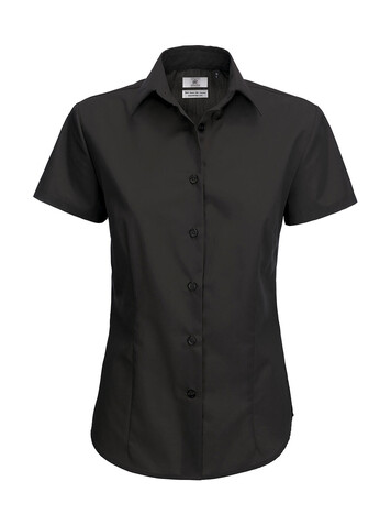 B &amp; C Smart SSL/women Poplin Shirt, Black, XS bedrucken, Art.-Nr. 717421012