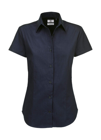 B &amp; C Sharp SSL/women Twill Shirt, Black, 2XL bedrucken, Art.-Nr. 719421017