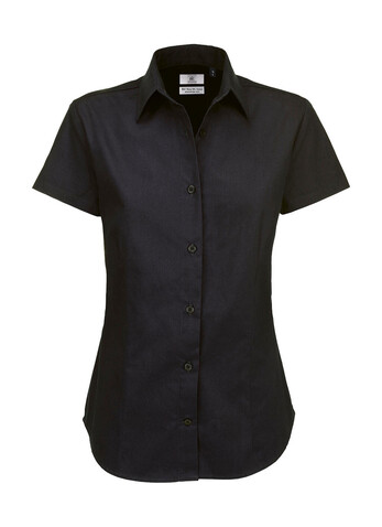 B &amp; C Sharp SSL/women Twill Shirt, Black, 4XL bedrucken, Art.-Nr. 719421019