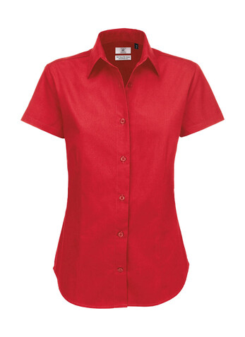 B &amp; C Sharp SSL/women Twill Shirt, Deep Red, 3XL bedrucken, Art.-Nr. 719424068