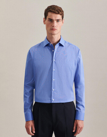 Seidensticker Seidensticker Regular Fit 1/1 Business Kent, Anthracite, 38 bedrucken, Art.-Nr. 724201400