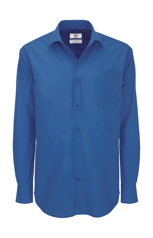 B & C Heritage LSL/men Poplin Shirt, Blue Chip, S bedrucken, Art.-Nr. 724422033 B & C Heritage LSL/men Poplin Shirt, Blue Chip, S bedrucken, Art.-Nr. 724422033