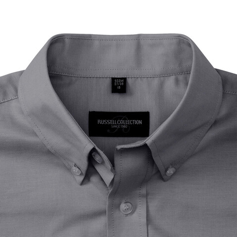 Russell Europe Oxford Shirt, Silver, XL bedrucken, Art.-Nr. 731007144 Russell Europe Oxford Shirt, Silver, XL bedrucken, Art.-Nr. 731007144