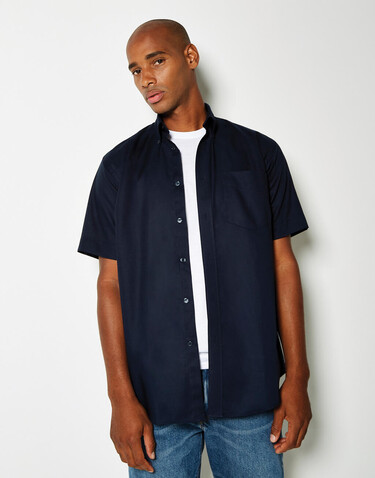 Kustom Kit Classic Fit Workwear Oxford Shirt SSL, Italian Blue, L bedrucken, Art.-Nr. 731113105