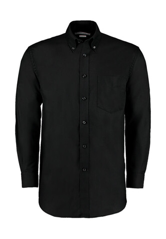 Kustom Kit Classic Fit Workwear Oxford Shirt, Black, XL bedrucken, Art.-Nr. 732111017