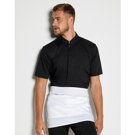 Kustom Kit Tailored Fit Mandarin Collar Shirt SSL, Black, S bedrucken, Art.-Nr. 744111013 Kustom Kit Tailored Fit Mandarin Collar Shirt SSL, Black, S bedrucken, Art.-Nr. 744111013