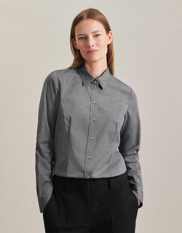 Seidensticker Seidensticker Regular Fit 1/1 Kent Women, Dark Blue, 44 bedrucken, Art.-Nr. 744202086