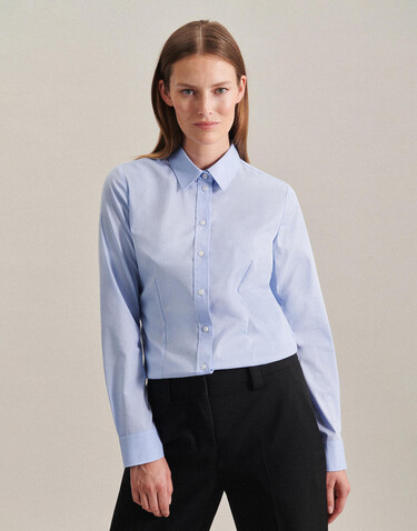 Seidensticker Seidensticker Regular Fit 1/1 Kent Women, Dark Blue, 46 bedrucken, Art.-Nr. 744202087