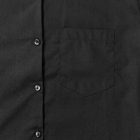 Russell Europe Ladies` Cotton Poplin Shirt LS, Black, XL (42) bedrucken, Art.-Nr. 746001016