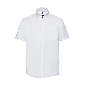 Russell Europe Men`s Ultimate Non-iron Shirt, White, S/15" bedrucken, Art.-Nr. 757000001 Russell Europe Men`s Ultimate Non-iron Shirt, White, S/15" bedrucken, Art.-Nr. 757000001