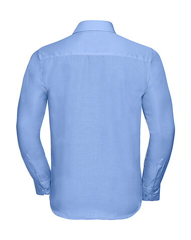 Russell Europe Tailored Ultimate Non-iron Shirt LS, Bright Sky, 2XL/18" bedrucken, Art.-Nr. 758003105