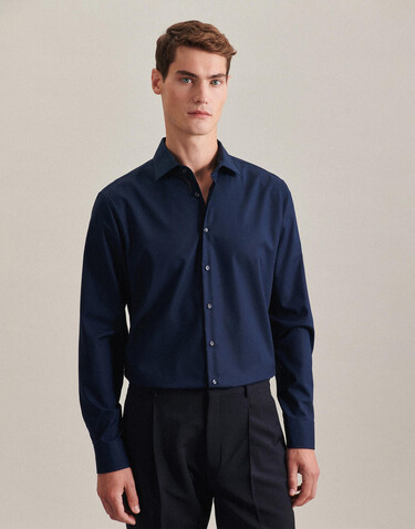 Seidensticker Seidensticker Shaped Fit 1/1 Business Kent, Black, 38 bedrucken, Art.-Nr. 758201011