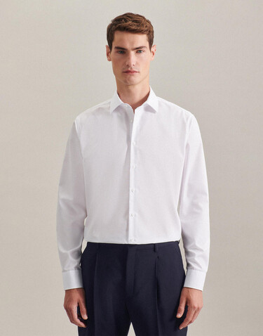 Seidensticker Seidensticker Shaped Fit 1/1 Business Kent, Light Blue, 43 bedrucken, Art.-Nr. 758203266