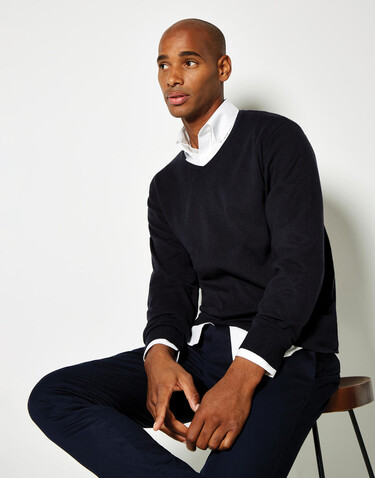 Kustom Kit Classic Fit Arundel V Neck Sweater, Graphite, XS bedrucken, Art.-Nr. 762111312 Kustom Kit Classic Fit Arundel V Neck Sweater, Graphite, XS bedrucken, Art.-Nr. 762111312
