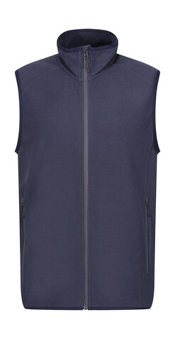 Regatta Navigate Fleece Bodywarmer, Navy/Seal Grey, 3XL bedrucken, Art.-Nr. 774172658
