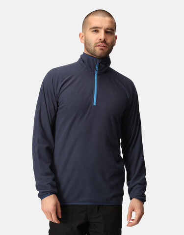 Regatta Navigate Half Zip Fleece, Black/New Royal, S bedrucken, Art.-Nr. 775171493