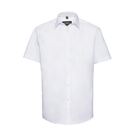 Russell Europe Men`s Herringbone Shirt, White, S (15&amp;quot;) bedrucken, Art.-Nr. 783000003