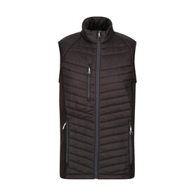 Regatta Men`s Navigate Hybrid Bodwarmer, Black/Seal Grey, S bedrucken, Art.-Nr. 788171513