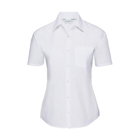 Russell Europe Ladies` Poplin Shirt, White, XS (34) bedrucken, Art.-Nr. 793000002