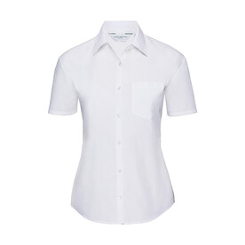 Russell Europe Ladies` Poplin Shirt, White, XS (34) bedrucken, Art.-Nr. 793000002 Russell Europe Ladies` Poplin Shirt, White, XS (34) bedrucken, Art.-Nr. 793000002