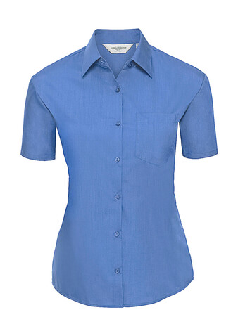 Russell Europe Ladies` Poplin Shirt, Corporate Blue, 2XL (44) bedrucken, Art.-Nr. 793002337