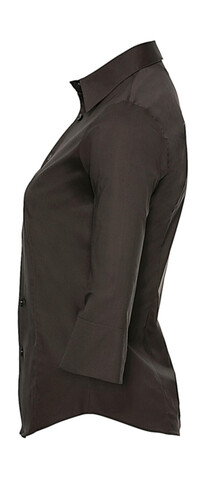 Russell Europe Ladies` 3/4 Sleeve Easy Care Fitted Shirt, White, XS bedrucken, Art.-Nr. 796000002