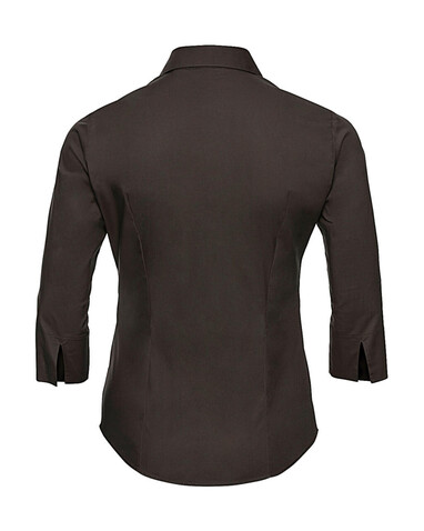 Russell Europe Ladies` 3/4 Sleeve Easy Care Fitted Shirt, White, XS bedrucken, Art.-Nr. 796000002