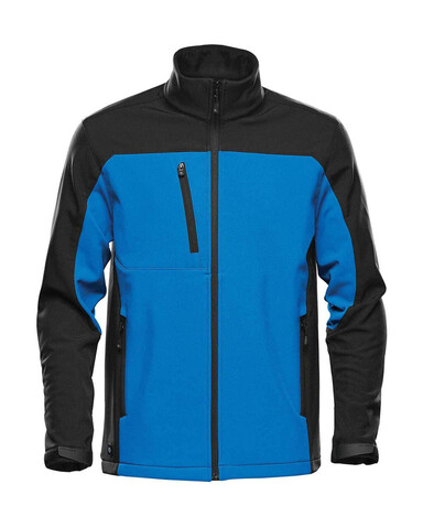 StormTech Men`s Cascades Softshell, Azure/Black, M bedrucken, Art.-Nr. 796183564