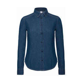 B & C DNM Vision/women Denim Shirt LS, Deep Blue Denim, XS bedrucken, Art.-Nr. 797422292 B & C DNM Vision/women Denim Shirt LS, Deep Blue Denim, XS bedrucken, Art.-Nr. 797422292