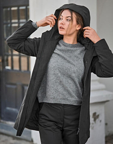 Tee Jays Womens All Weather Parka, Deep Navy, 2XL bedrucken, Art.-Nr. 805542027