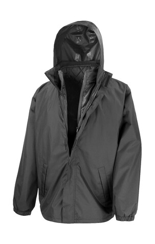 Result 3-in-1 Jacket with quilted Bodywarmer, Black, M bedrucken, Art.-Nr. 807331014 Result 3-in-1 Jacket with quilted Bodywarmer, Black, M bedrucken, Art.-Nr. 807331014