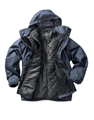 Result 3-in-1 Jacket with quilted Bodywarmer, Black, M bedrucken, Art.-Nr. 807331014 Result 3-in-1 Jacket with quilted Bodywarmer, Black, M bedrucken, Art.-Nr. 807331014