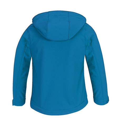 B &amp; C Hooded Softshell/kids, Black, 11/12 (146/152) bedrucken, Art.-Nr. 810421013