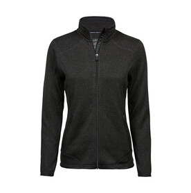 Tee Jays Ladies` Outdoor Fleece Jacket, Black, S bedrucken, Art.-Nr. 811541013