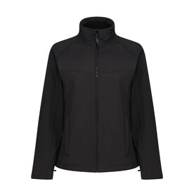 Regatta Ladies Uproar Softshell, Black/Black, 10 (36) bedrucken, Art.-Nr. 813171520