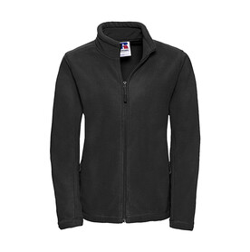 Russell Europe Ladies` Full Zip Outdoor Fleece, Black, XS bedrucken, Art.-Nr. 819001012