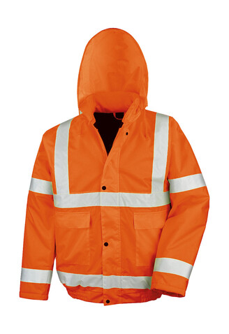 Result Core Hi-Vis Winter Blouson, Fluorescent Orange, M bedrucken, Art.-Nr. 819334054