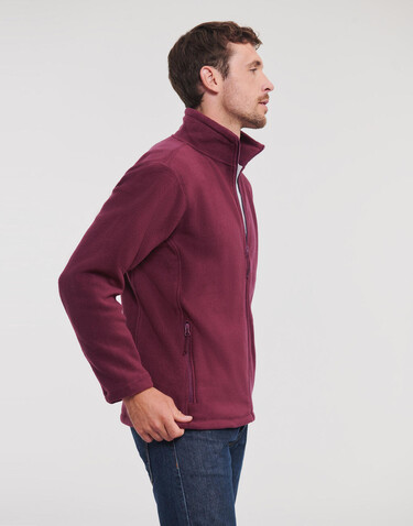 Russell Europe Men`s Full Zip Outdoor Fleece, Burgundy, XL bedrucken, Art.-Nr. 820004486