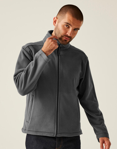 Regatta Micro Full Zip Fleece, Black, S bedrucken, Art.-Nr. 823171013