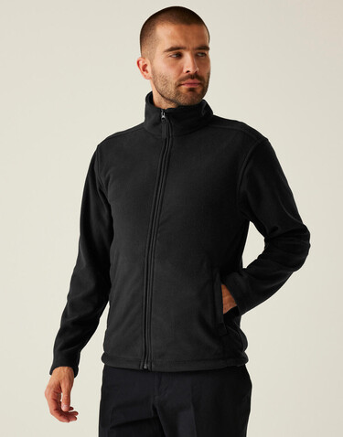 Regatta Micro Full Zip Fleece, Black, S bedrucken, Art.-Nr. 823171013
