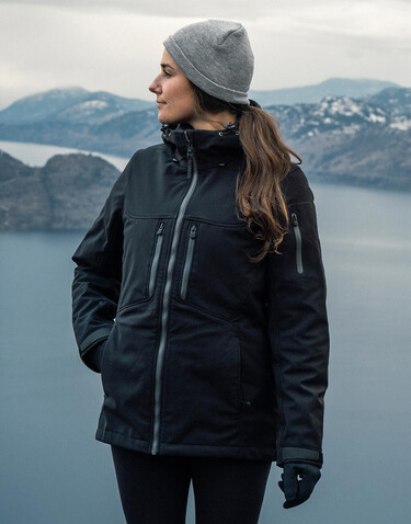 StormTech Women`s Epsilon System Jacket, Black, S bedrucken, Art.-Nr. 828181013