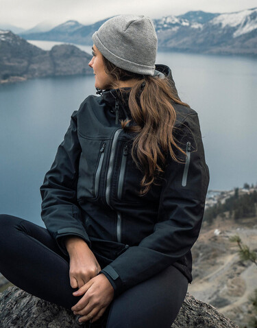 StormTech Women`s Epsilon System Jacket, Black, XS bedrucken, Art.-Nr. 828181012