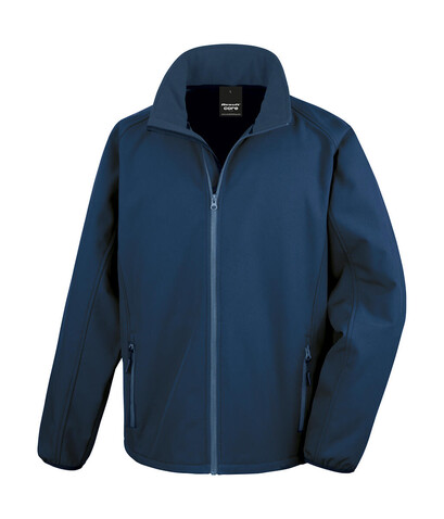 Result Printable Softshell Jacket, Navy/Navy, M bedrucken, Art.-Nr. 828332483
