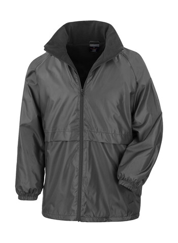 Result Microfleece Lined Jacket, Black, M bedrucken, Art.-Nr. 830331014