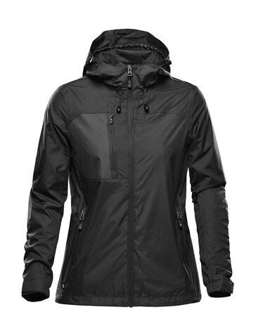 StormTech Women`s Olympia Shell, Black/Black, XS bedrucken, Art.-Nr. 837181532