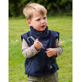 Result Kids` Fleece Bodywarmer, Navy, 2XS (3-4) bedrucken, Art.-Nr. 837332001