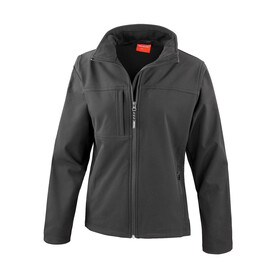Result Ladies` Classic Softshell Jacket, Black, S (10) bedrucken, Art.-Nr. 838331013
